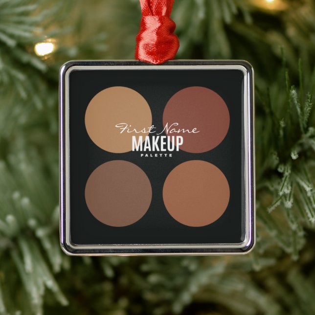 Personalised Beauty Makeup Palette Metal Tree Decoration (Tree)