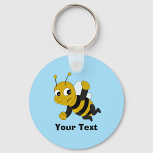 Personalised Bee cartoon Keychain