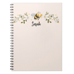 Personalised Bee Name Custom Journal