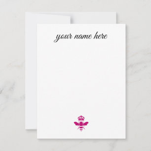 Personalised Bee Notecards