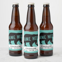 Personalised beer bottle Labels