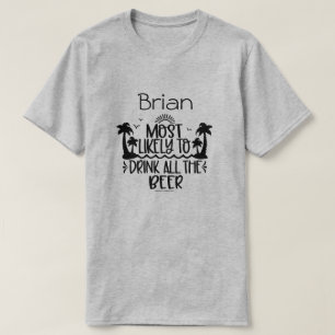 Personalised Beer Drinking Shirt – Funny & Witty