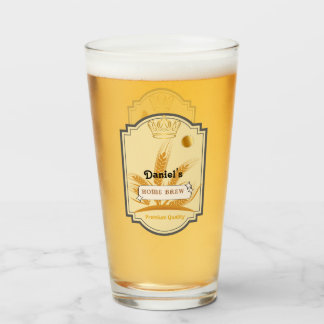 Personalised Beer Glass Cup