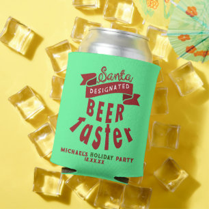 Personalised Beer Lover Funny Christmas Sayings Can Cooler