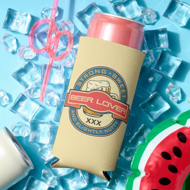 Personalised Beer Lover's Can Cooler (In Situ Summer)
