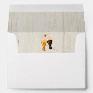 Personalised Beer Toast, Light Wood, Brewery Lined Envelope