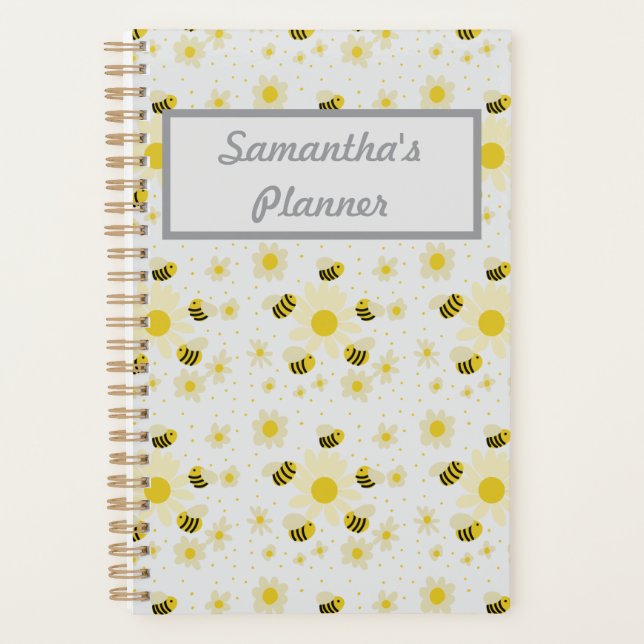 Personalised Bees Planner (Front)