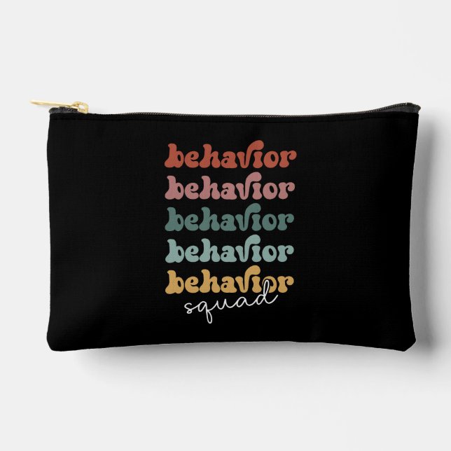 Personalised Behaviour Squad Behavioural Therapist Accessory Pouch (Front)