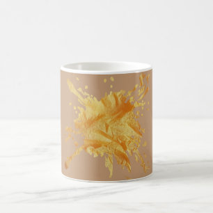 Personalised Beige Pastel Autumn Paper Texture Mug