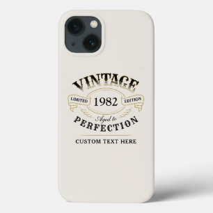 Personalised beige Vintage Aged To Perfection Case