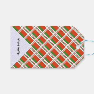 Personalised Belarus Tiled Flag Name Gift Tags