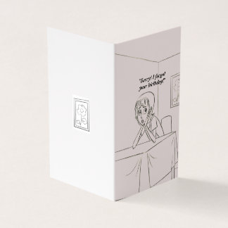 Personalised Belated birthday greeting card