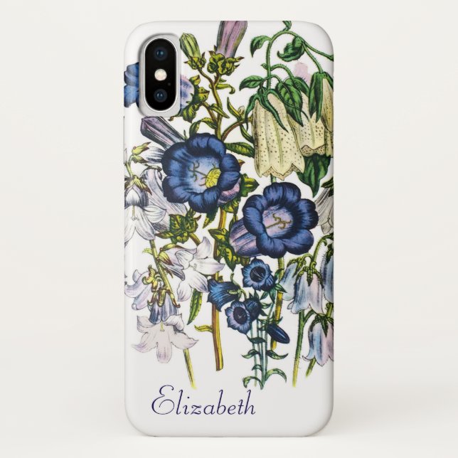 Personalised Bellflowers Case-Mate iPhone Case (Back)