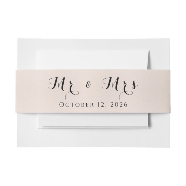 Personalised Belly Band for Event Invites Invitation Belly Band (Front Example)