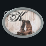 Personalised Belt Buckle Boots Country Rustic West<br><div class="desc">Personalised Belt Buckle</div>