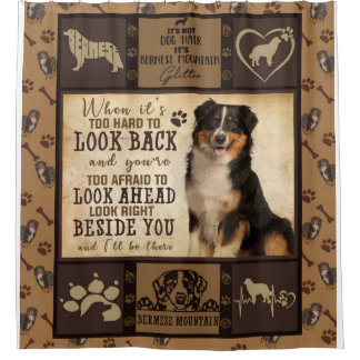 Personalised Bermese Mountain Dog Blanket Gift Shower Curtain