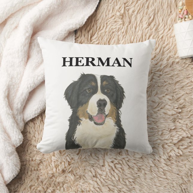 Personalised Bernedoodle Beverage Coaster Cushion (Blanket)