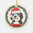 Personalised Bernedoodle Santa Hat Christmas