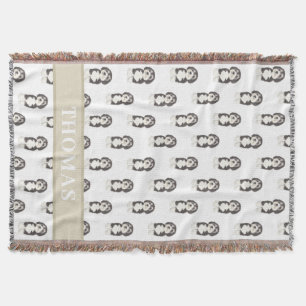 Personalised Bernedoodle Throw Blanket