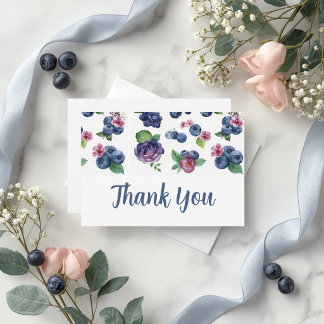 Personalised Berry Sweet Baby Shower Thank You Card