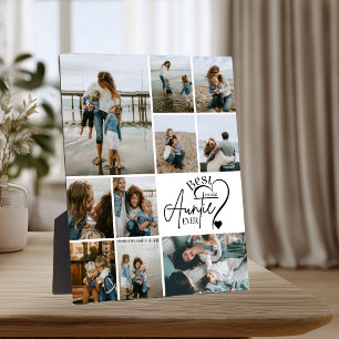 Personalised Best Aunt Photo Collage Plaque