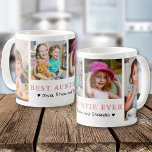 Personalised Best Auntie Ever 4 Photo Collage  Coffee Mug<br><div class="desc">Customise the best auntie ever mug with 4 photos and your names for a special keepsake gift for aunt.</div>