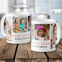 Personalised Best Auntie Ever 4 Photo Collage