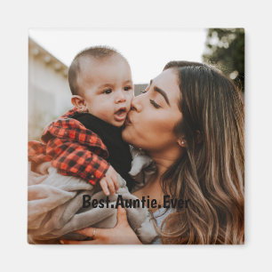 Personalised Best Auntie Ever Custom Photo  Magnet