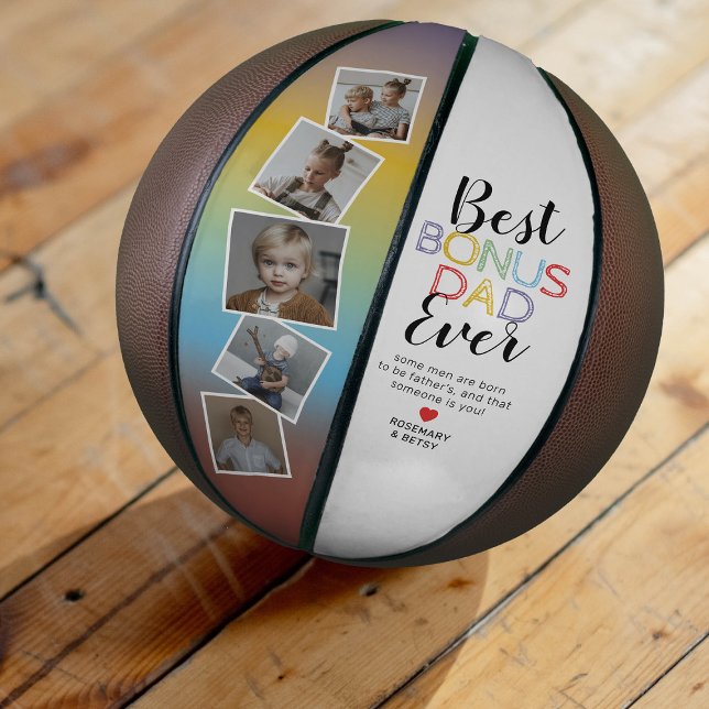 Personalised “Best Bonus Dad Ever” Basketball Gift (Creator Uploaded)