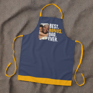 Personalised Best Bonus Dad Ever Stepfather Apron