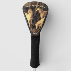 Personalised Best Borzoi Dad Golf Head Cover