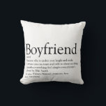Personalised Best Boyfriend Definition Cushion<br><div class="desc">Personalise for your boyfriend to create a unique valentine,  Christmas or birthday gift. A perfect way to show him how amazing he is every day. Designed by Thisisnotme©</div>