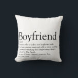 Personalised Best Boyfriend Definition Cushion<br><div class="desc">Personalise for your boyfriend to create a unique valentine,  Christmas or birthday gift. A perfect way to show him how amazing he is every day. Designed by Thisisnotme©</div>