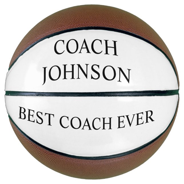 Personalised Best Coach Ever Basketball (Front)