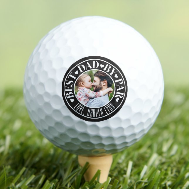 Personalised Best Dad By Par Golf Balls (Personalized Best Dad By Par Golf Balls)