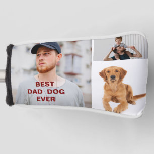 Personalised Best dad dog ever Golf Head Cover