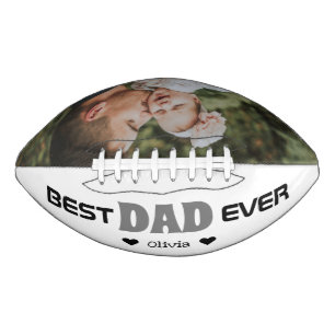 Personalised Best Dad Ever Custom Photo American Football