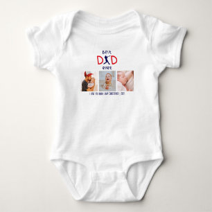 Personalised Best Dad Ever Cute 1s Father’s Day Baby Bodysuit
