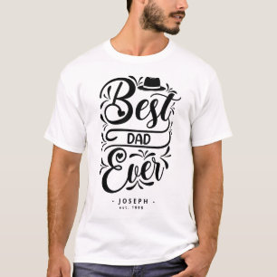 Personalised Best Dad Ever Father's Day Gift Basic T-Shirt