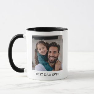 Personalised Best Dad Ever Fathers Day Photo Mug