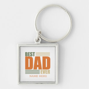 Personalised best Dad ever Key Ring
