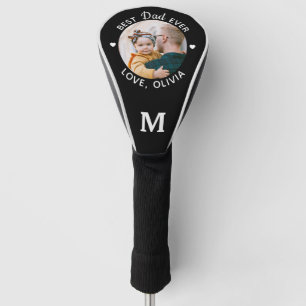 Personalised Best Dad Ever Modern Custom Photo Golf Head Cover