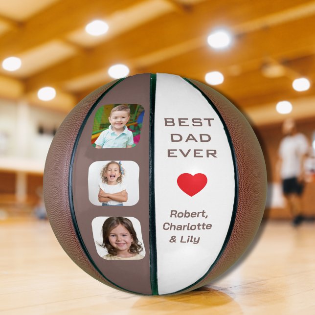 Personalised Best Dad Ever Photo Basketball (Personalized Best Dad Ever Photo Basketball)