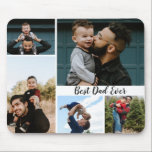 Personalised Best Dad Ever Photo Collage Mouse Mat<br><div class="desc">The Personalised Best Dad Ever Photo Collage design is a heartfelt and cherished gift that celebrates the bond between a father and child. This custom collage allows you to create a beautiful and unique compilation of your favourite moments and memories with your dad, making it a truly special and personalised...</div>