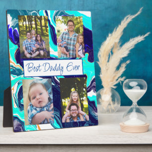 Personalised Best Dad Ever Photo Plaque
