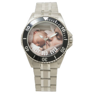 Personalised Best Dad Ever, Photo Watch
