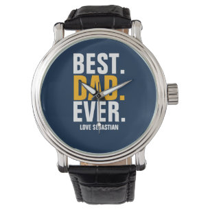 Personalised Best Dad Ever Watch