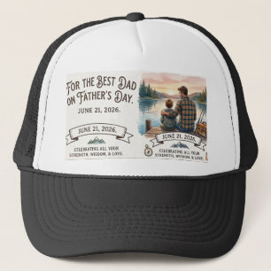 Personalised "Best Dad" Fishing Father's Day Trucker Hat