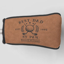 Personalised Best Dad Golf Head Putter Cover