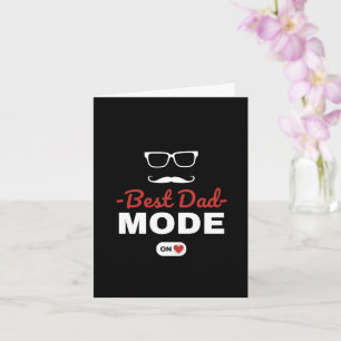 Personalised Best Dad Mode On Father's Day Card